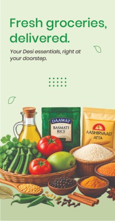 Fresh Desi groceries and pantry essentials